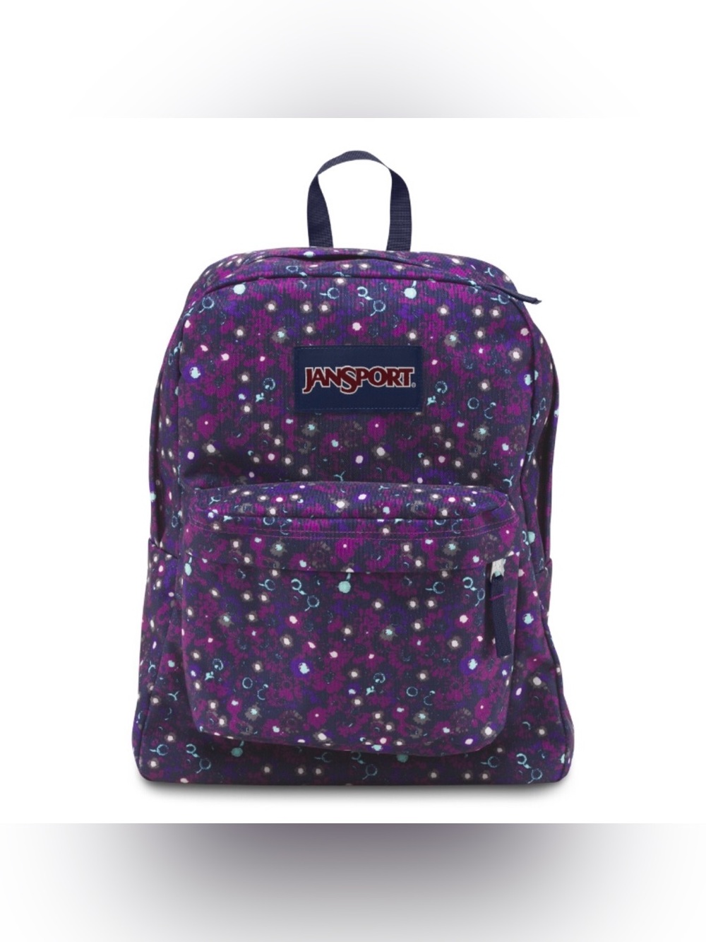 Jansport Navy & Magenta Backpack | Large Capacity | Back to School | Travel Work